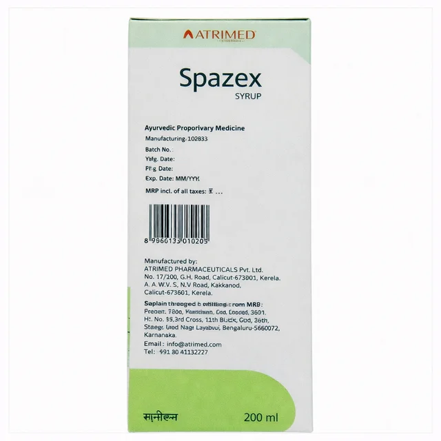 ATRIMED PHARMACEUTIC Spazex Syrup -ATRIMED - 200ml