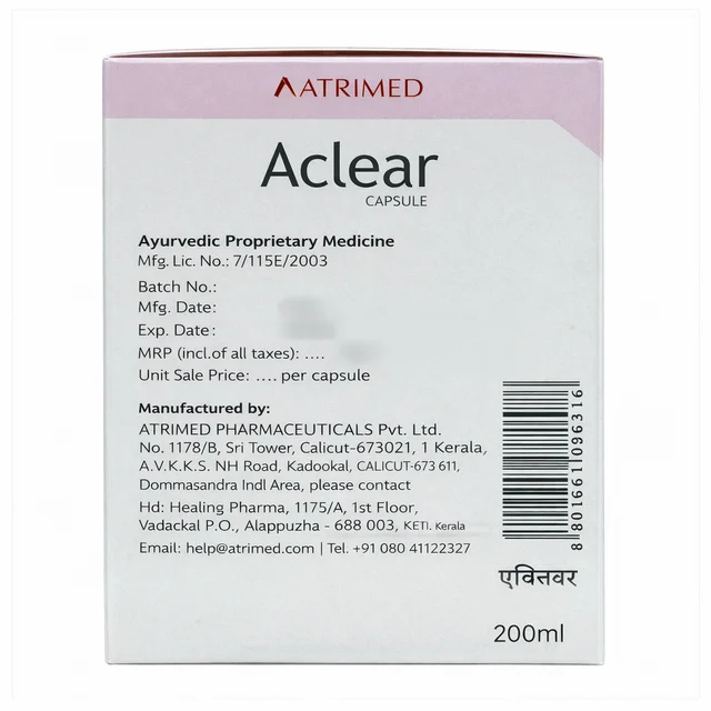 ATRIMED PHARMACEUTIC Aclear Capsule-ATRIMED - 100 Caps