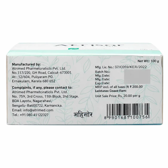 ATRIMED Atrisor Soap 100G-Atrimied - 100Gram