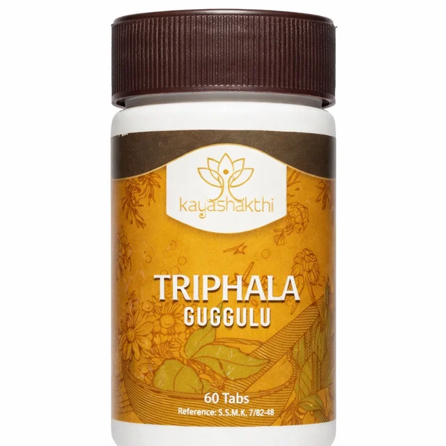 Triphala Guggulu Tablets | Kayashakthi Herbal - 60 Tab