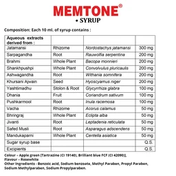 AIMIL PHARMACEUTICAL Memtone Syrup - Aimil - 200Ml