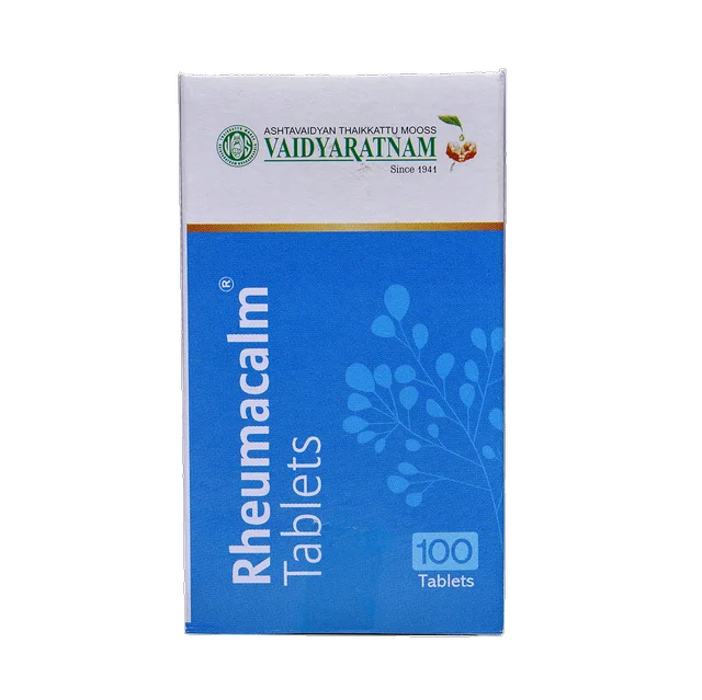 VAIDYARATHNAM Rheumacalm Tablet - Vaidyaratnam - 10 Tablets