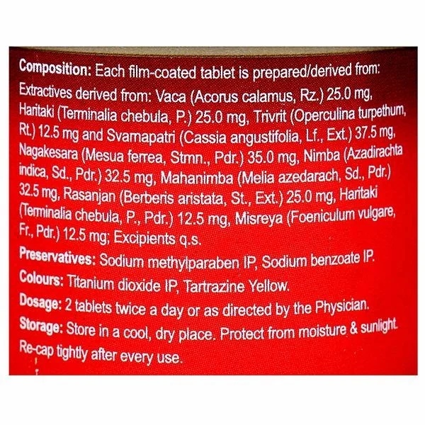 DABUR INDIA LIMITED Pilochek Tablet - Dabur - 60Tablet
