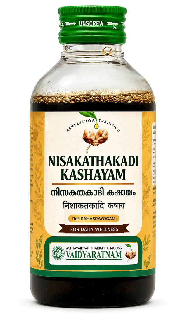 VAIDYARATHNAM Nishakathakadi Kashayam - Vaidyaratnam - 200Ml