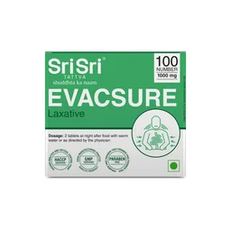 SRI SRI AYURVEDA Evacsure Laxative Tablets - Sri Sri - 100 Tablets