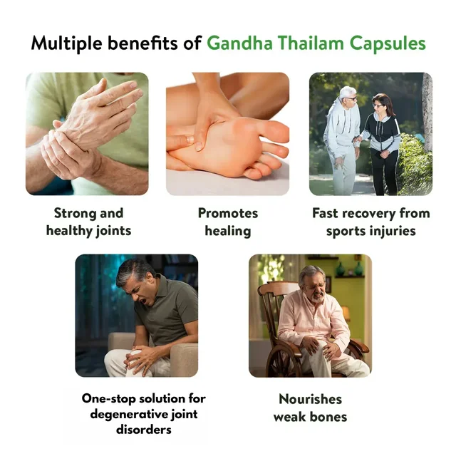 Kerala Ayurveda Gandha Thailam Capsules - Kerala - 100Capsules