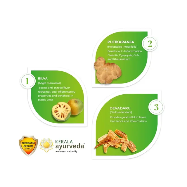 Kerala Ayurveda Indukantha Gritha Capsules - Kerala - 10Capsules