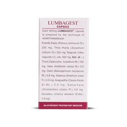Kerala Ayurveda Lumbagest Capsule - Kerala - 100Capsules