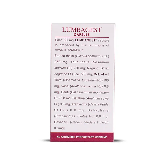 Kerala Ayurveda Lumbagest Capsule - Kerala - 100Capsules
