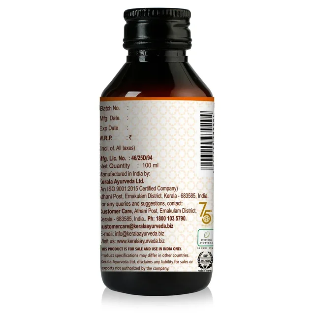 Kerala Ayurveda Tussnil Syrup - Kerala - 100ml