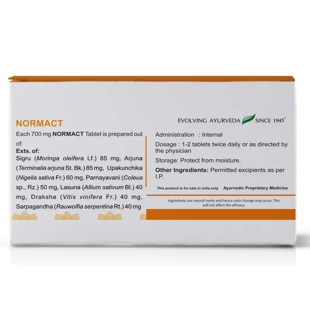 Kerala Ayurveda Normact Tablets - Kerala - 100Tablets