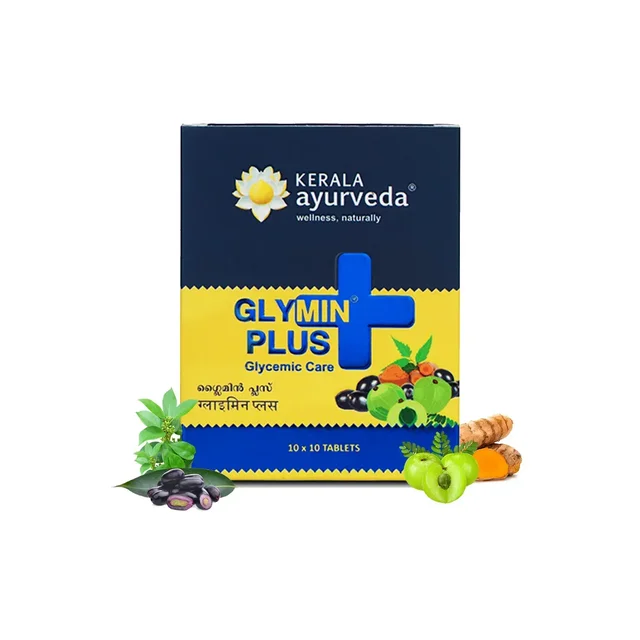 Kerala Ayurveda Glymin Plus Tablets - Kerala - 100Tablets
