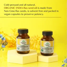 ORGANIC INDIA Flaxseed Oil Capsule - Organic - 60Capsule