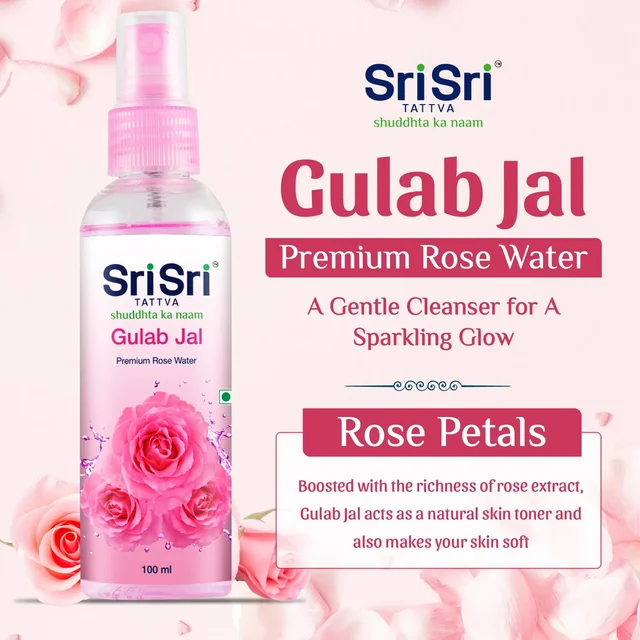 SRI SRI AYURVEDA Gulab Jal - Sri Sri - 100Ml