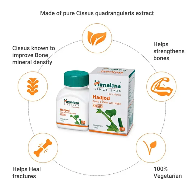 HIMALAYA DRUGS Hadjod Tablet - Himalaya - 60Tablets