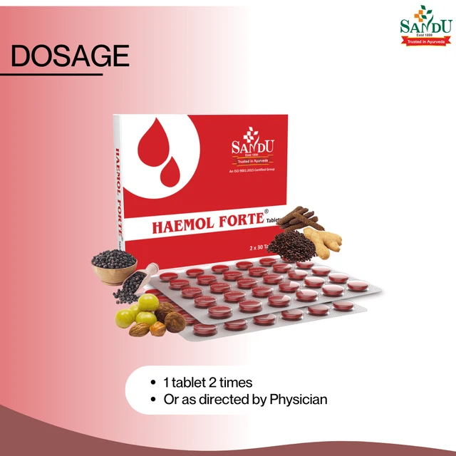 SANDU BROTHERS Haemol Forte Tablet - Sandu - 30 Tablets
