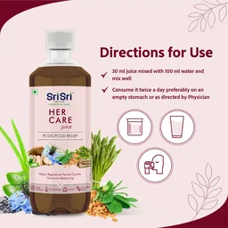 SRI SRI AYURVEDA Her Care Juice - Sri Sri - 1L