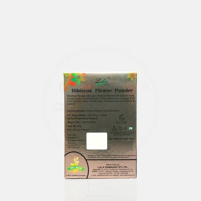 LALA DAWASAZ PVT LTD Hibiscus Powder - Lalas - 50Gm