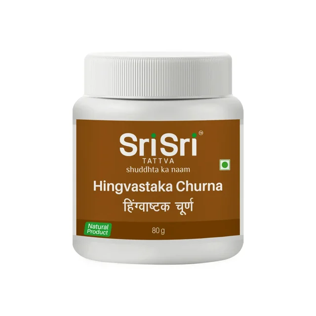 SRI SRI AYURVEDA Hingvashtaka Churna - Sri Sri - 80Gm