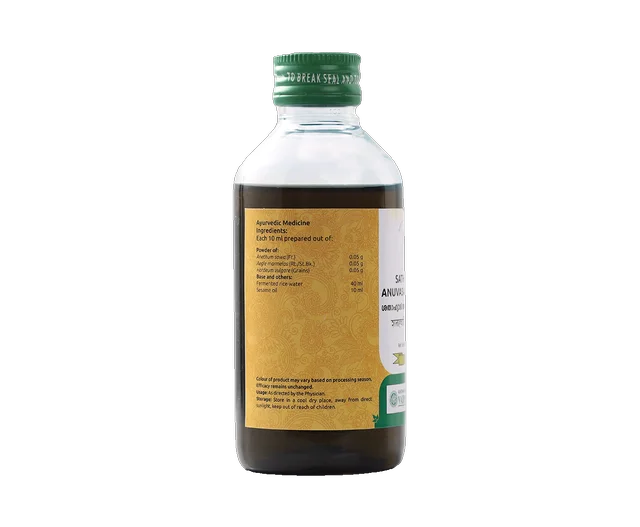 VAIDYARATHNAM Sathahwadi Anuvasana Tail - Vaidyaratnam - 200Ml