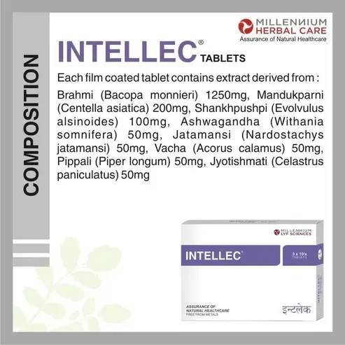 MILLENNIUM HERBALS Intellec Capsule - Millennium - 10Capsules