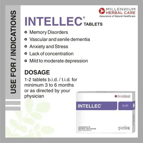 MILLENNIUM HERBALS Intellec Capsule - Millennium - 10Capsules