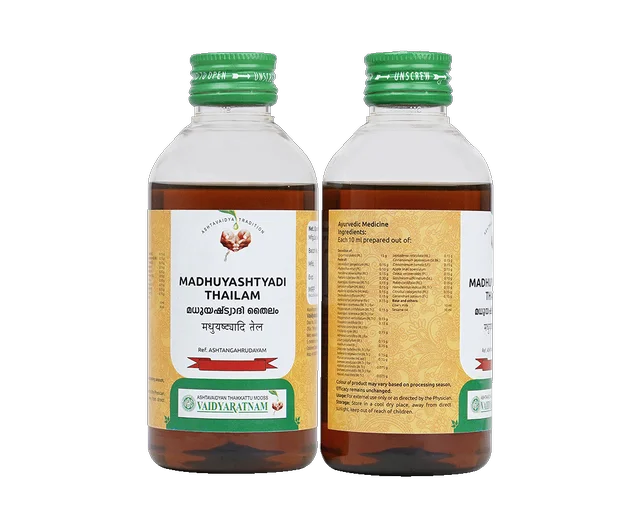 VAIDYARATHNAM Madhuyashtyadi Oil - Vaidyaratnam - 200Ml
