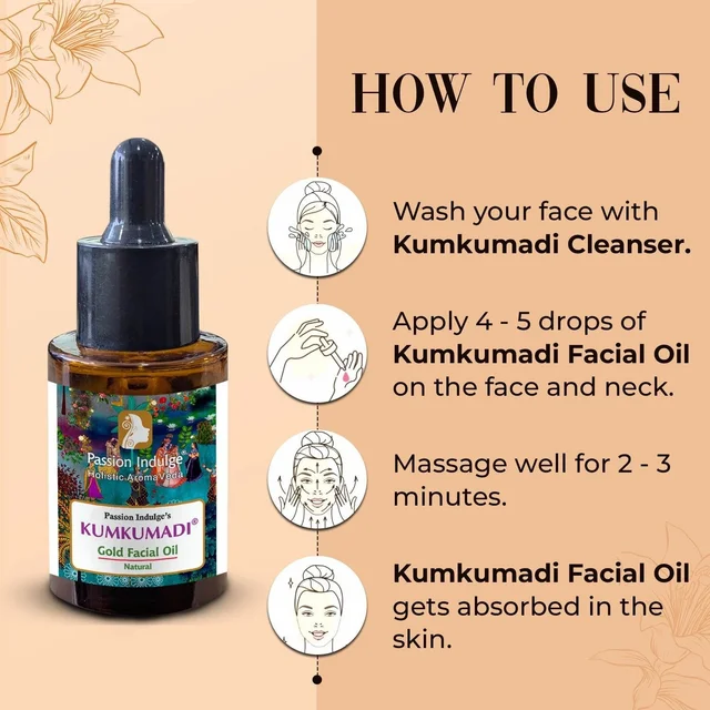 PASSION INDULGE PVT. Kumkumadi Miracle Facial Oil (Passion)-Passion - 10ml