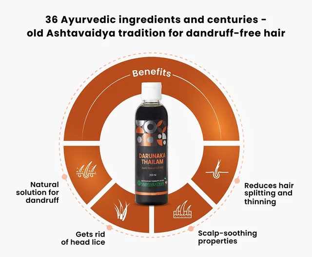 VAIDYARATHNAM Darunaka Tail - Vaidyaratnam - 200Ml