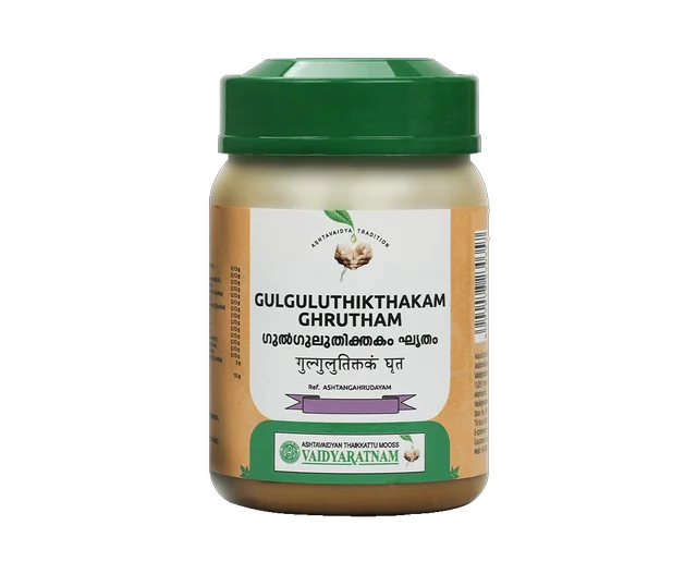VAIDYARATHNAM Gulgulu Thikthakam Ghrutham - Vaidyaratnam - 150Gm