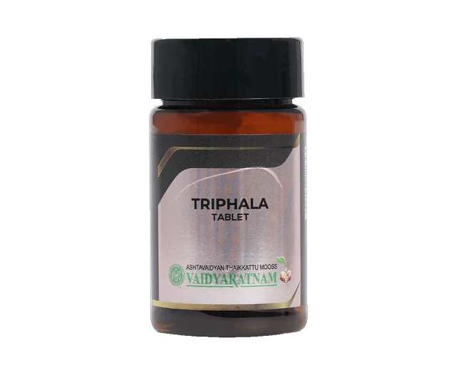 VAIDYARATHNAM Triphala Tablets - Vaidyaratnam - 60 Tablets