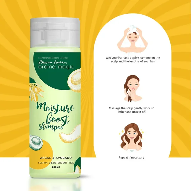 BLOSSOM KOCHAR Arom Moisture Boost Shampoo - Blossom - 200Ml