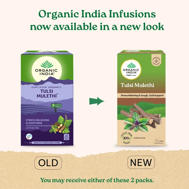 ORGANIC INDIA Tulsi Mulethi Tea - Organic - 25 Bags