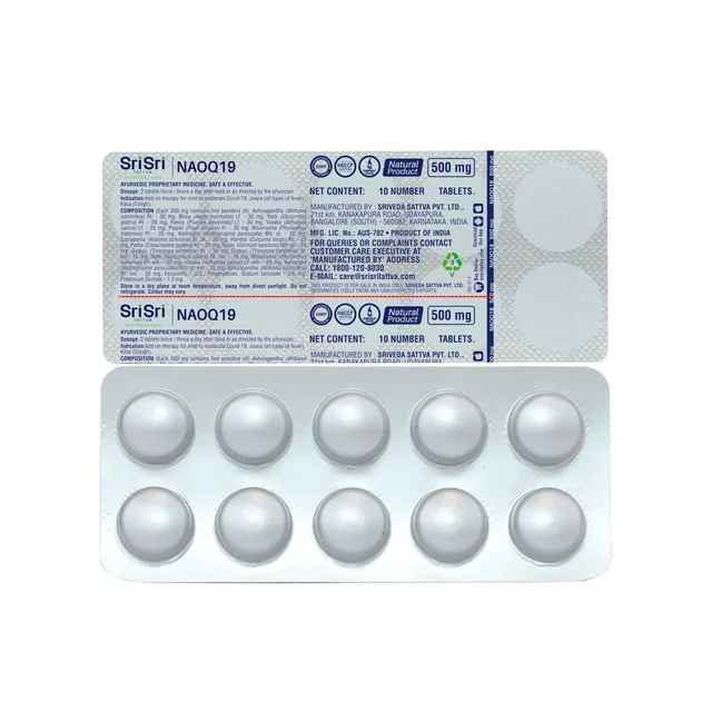 SRI SRI AYURVEDA NAOQ19 Tablet - Sri Sri - 60 Tablets