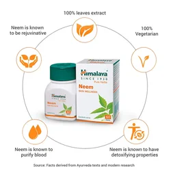 HIMALAYA DRUGS Neem Tablet - Himalaya - 60 Tablet