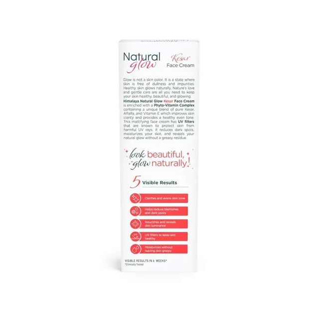 HIMALAYA PHARMACY Natural Glow Kesar Face Cream - Himalaya - 50g