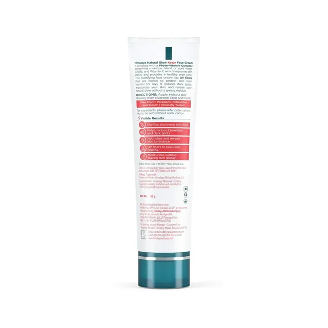 HIMALAYA PHARMACY Natural Glow Kesar Face Cream - Himalaya - 50g
