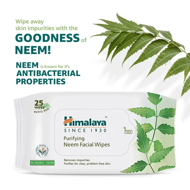 HIMALAYA PHARMA Purifying Neem Facial Wipes - Himalaya - 25's