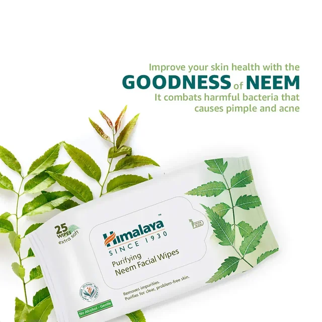 HIMALAYA PHARMA Purifying Neem Facial Wipes - Himalaya - 25's