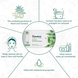 HIMALAYA PHARMA Purifying Neem Facial Wipes - Himalaya - 25's