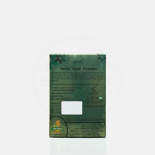 LALA DAWASAZ PVT LTD Neem Powder - Lalas - 100Gm
