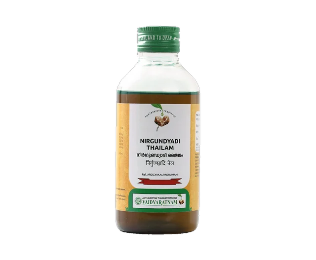 VAIDYARATHNAM Nirgundyadi Tail - Vaidyaratnam - 200Ml