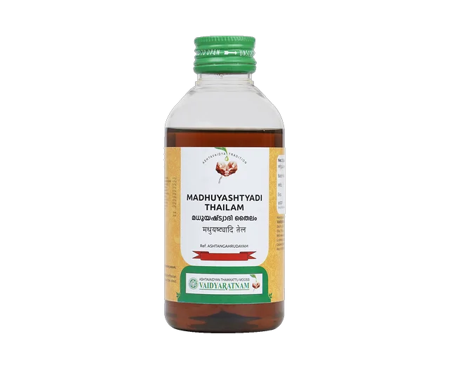 VAIDYARATHNAM Madhuyashtyadi Oil - Vaidyaratnam - 200Ml