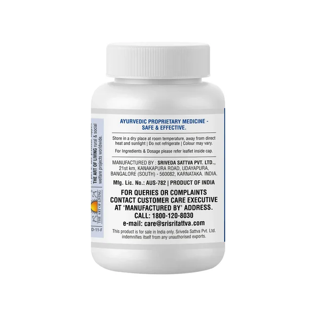 SRI SRI AYURVEDA Oorja Tablet - Sri Sri - 60 Tablets