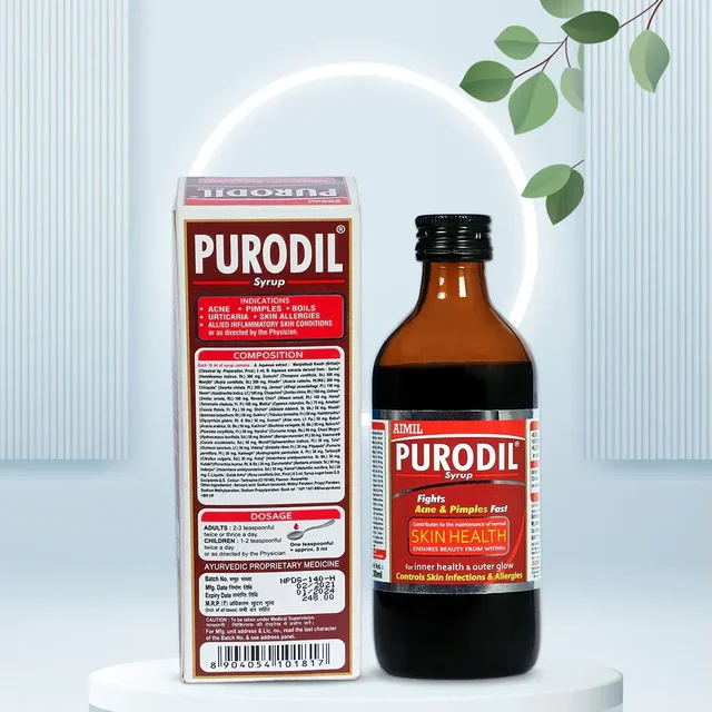 AIMIL PHARMACEUTICAL Purodil Syrup - Aimil - 200Ml