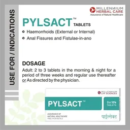MILLENNIUM HERBALS Pylsact Tablet - Millennium - 10Tablets