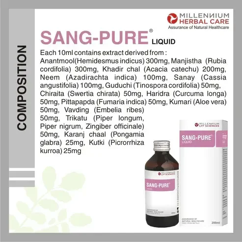 MILLENNIUM HERBALS Sang Pure Syrup - Millennium - 200ml