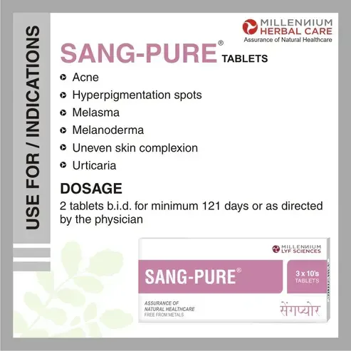 MILLENNIUM HERBALS Sang Pure Tablet - Millennium - 10Tablets