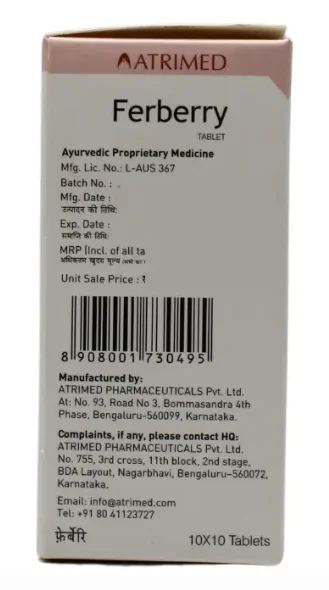 ATRIMED Ferberry Tabet -ATRIMED - 60Tablet