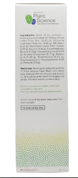 ATRIMED PHARMACEUTIC Anti Blemish Face Wash 50L-Atrimied - Wash